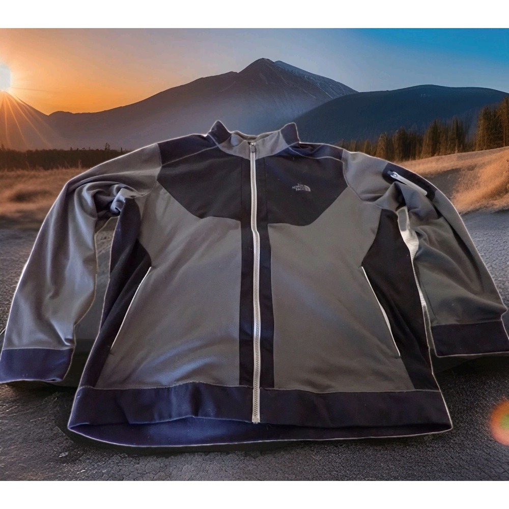 The Northβ Face Track Jacket Mens XXXL Grey Black Excellent Mountain Athletics